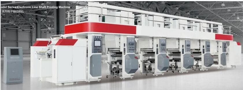 QHSY_A Electronic Line Shaft Printing Machine_shaftless